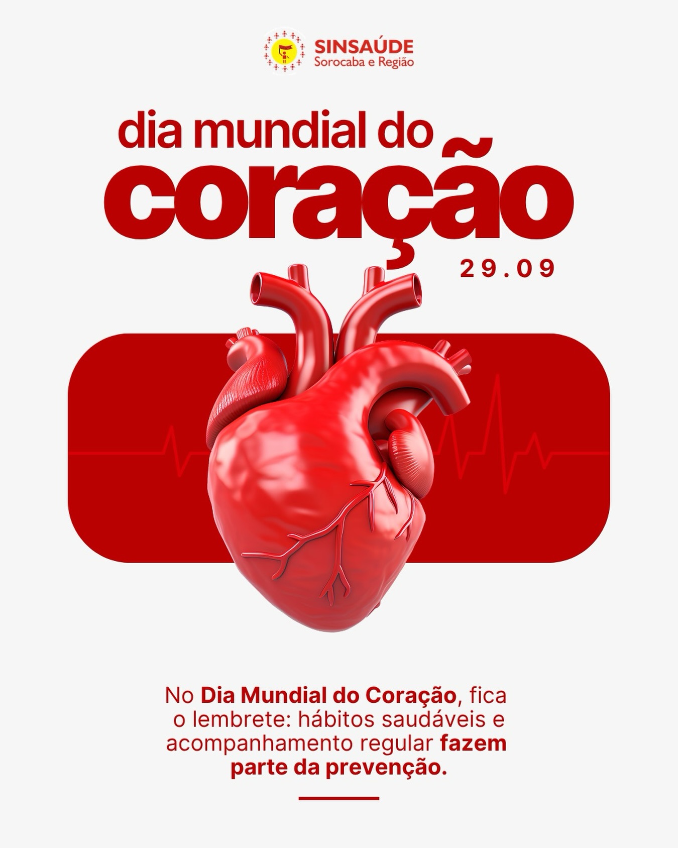 ❤️ CUIDAR DO CORAÇÃO É CUIDAR DO QUE MOVE A VIDA. No Dia Mundial do Coração, o lembrete é simples: pequenas escolhas no…